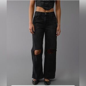 American Eagle AE Dreamy Drape Stretch Super High-Waisted Baggy Wide-Leg Jean